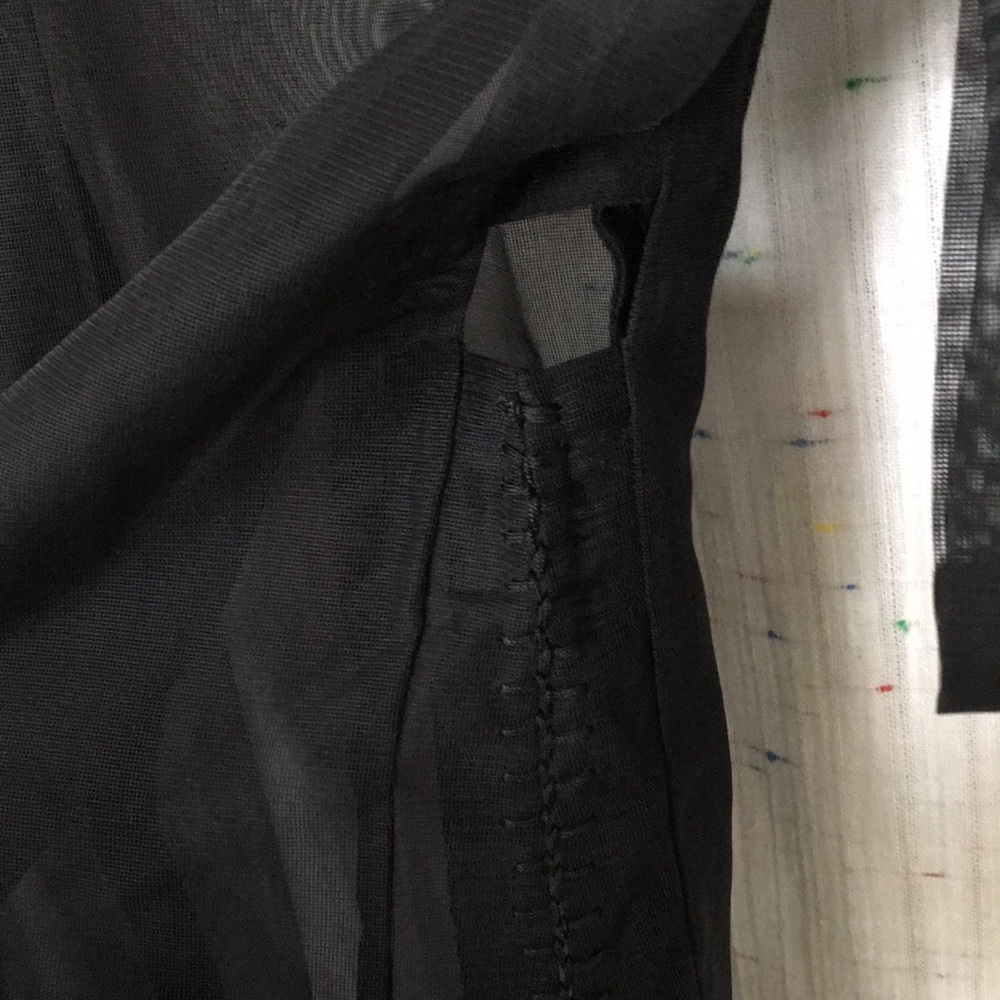 Japanese ๐ฏ๐ต monk costume sheer kimono black VTG - Picture 6 of 9